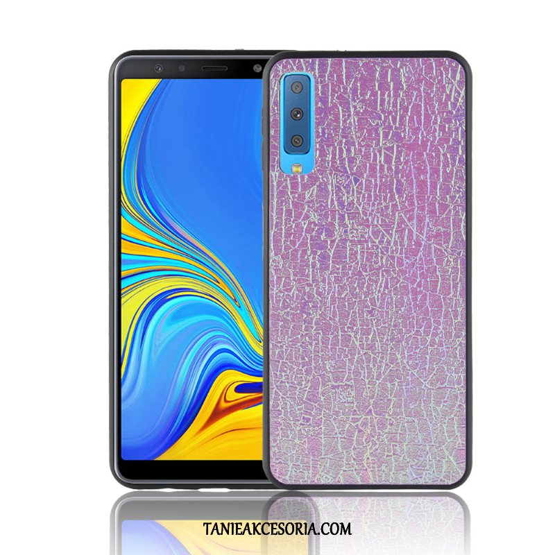 Etui Samsung Galaxy A7 Miękki Nubuku Purpurowy, Pokrowce Samsung Galaxy A7 Ochraniacz Kolor Gwiazda