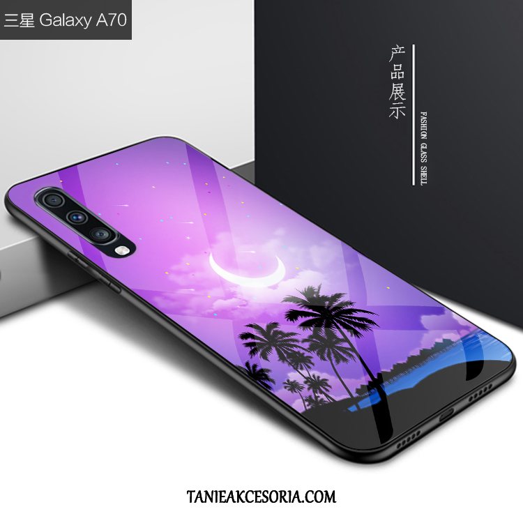 Etui Samsung Galaxy A70 Anti-fall Niebieski Telefon Komórkowy, Obudowa Samsung Galaxy A70 Kreatywne Gwiazda Osobowość