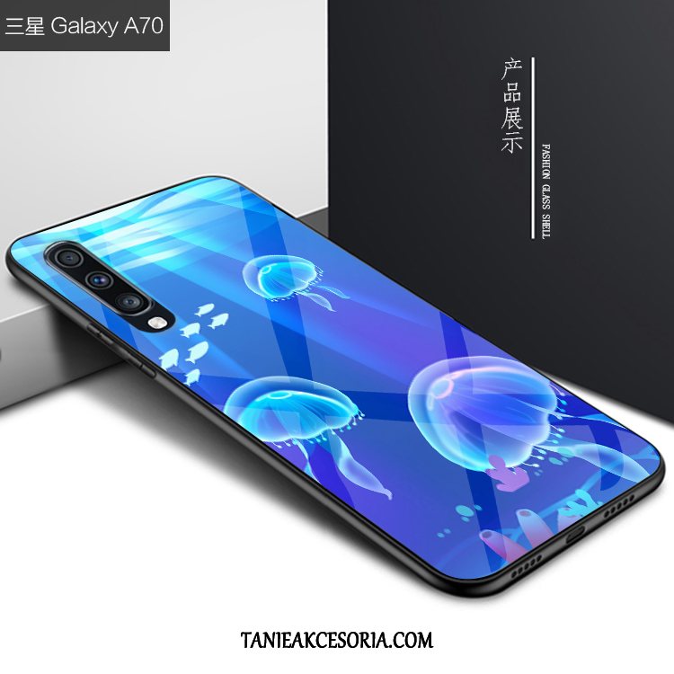 Etui Samsung Galaxy A70 Anti-fall Niebieski Telefon Komórkowy, Obudowa Samsung Galaxy A70 Kreatywne Gwiazda Osobowość