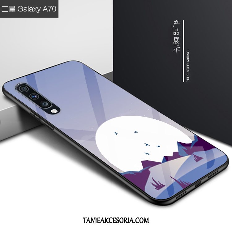 Etui Samsung Galaxy A70 Anti-fall Niebieski Telefon Komórkowy, Obudowa Samsung Galaxy A70 Kreatywne Gwiazda Osobowość