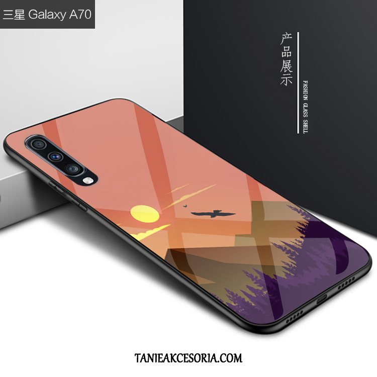 Etui Samsung Galaxy A70 Anti-fall Niebieski Telefon Komórkowy, Obudowa Samsung Galaxy A70 Kreatywne Gwiazda Osobowość