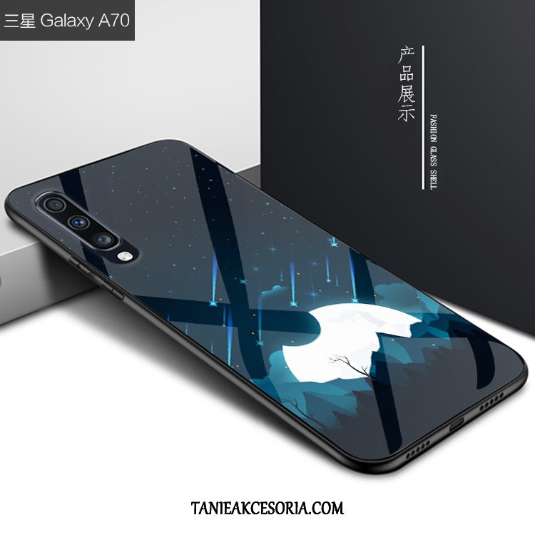 Etui Samsung Galaxy A70 Anti-fall Niebieski Telefon Komórkowy, Obudowa Samsung Galaxy A70 Kreatywne Gwiazda Osobowość