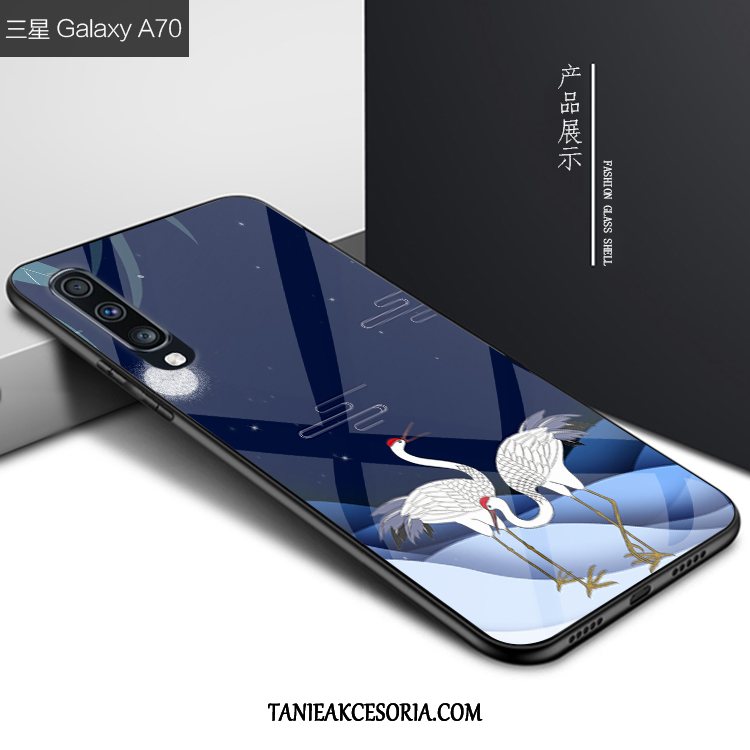 Etui Samsung Galaxy A70 Anti-fall Niebieski Telefon Komórkowy, Obudowa Samsung Galaxy A70 Kreatywne Gwiazda Osobowość