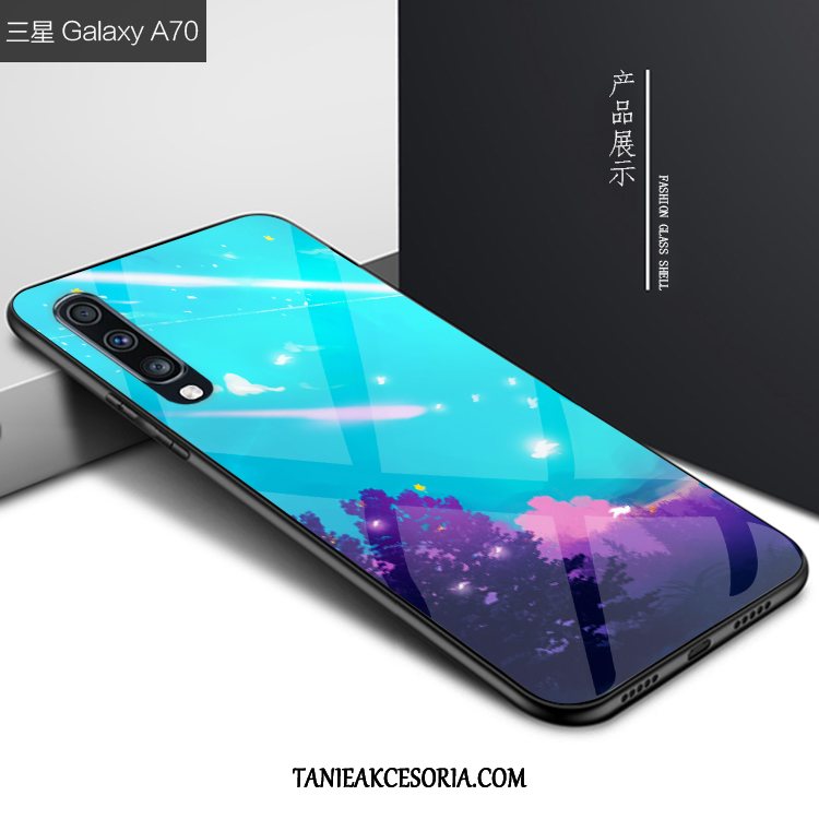 Etui Samsung Galaxy A70 Anti-fall Niebieski Telefon Komórkowy, Obudowa Samsung Galaxy A70 Kreatywne Gwiazda Osobowość