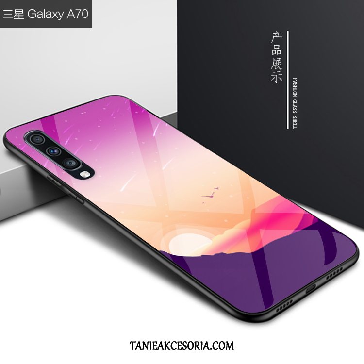 Etui Samsung Galaxy A70 Anti-fall Niebieski Telefon Komórkowy, Obudowa Samsung Galaxy A70 Kreatywne Gwiazda Osobowość