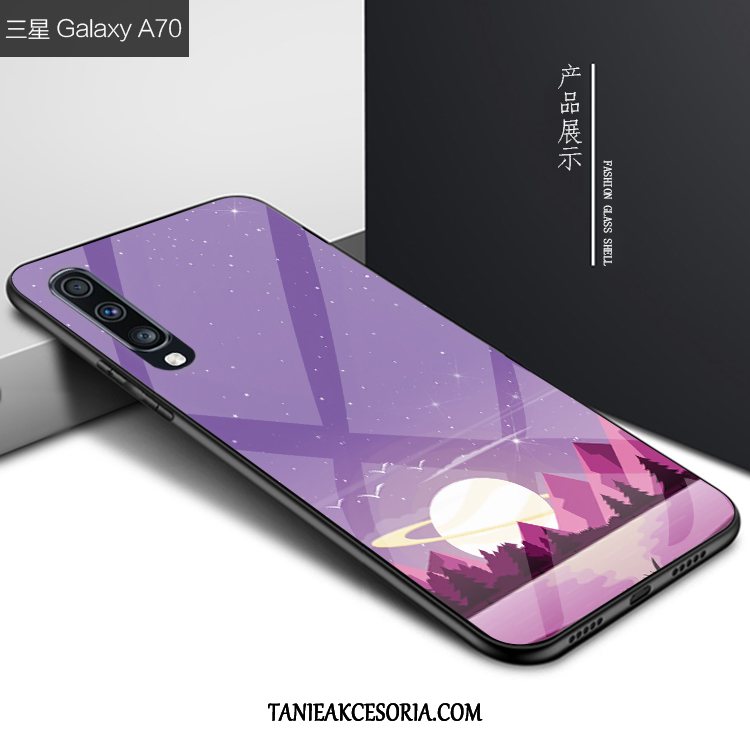 Etui Samsung Galaxy A70 Anti-fall Niebieski Telefon Komórkowy, Obudowa Samsung Galaxy A70 Kreatywne Gwiazda Osobowość