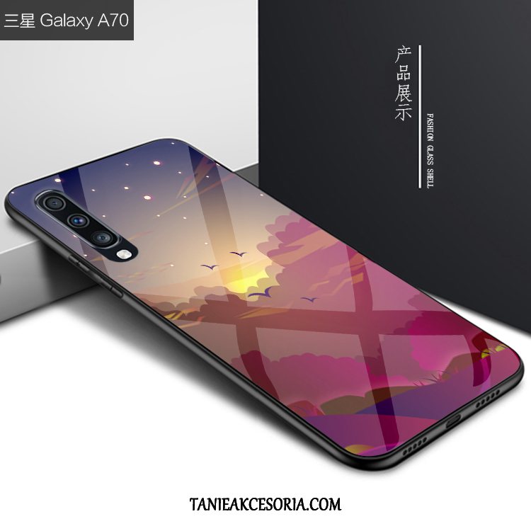 Etui Samsung Galaxy A70 Anti-fall Niebieski Telefon Komórkowy, Obudowa Samsung Galaxy A70 Kreatywne Gwiazda Osobowość