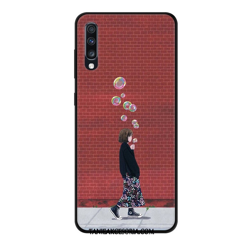 Etui Samsung Galaxy A70 Anti-fall Telefon Komórkowy Kreskówka, Pokrowce Samsung Galaxy A70 Gazy Czarny Gwiazda