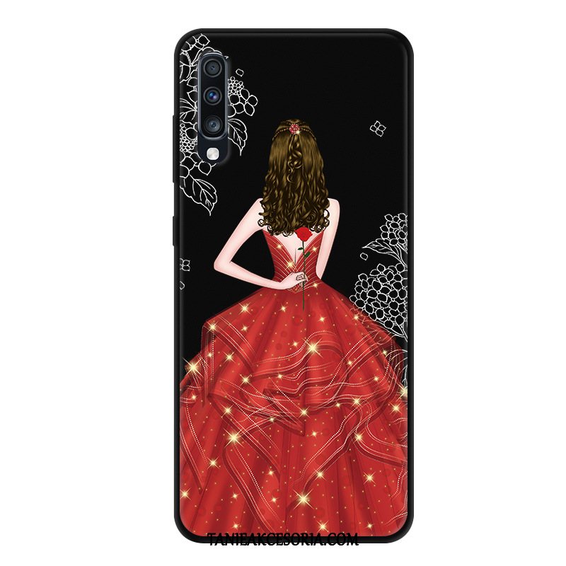 Etui Samsung Galaxy A70 Anti-fall Telefon Komórkowy Kreskówka, Pokrowce Samsung Galaxy A70 Gazy Czarny Gwiazda