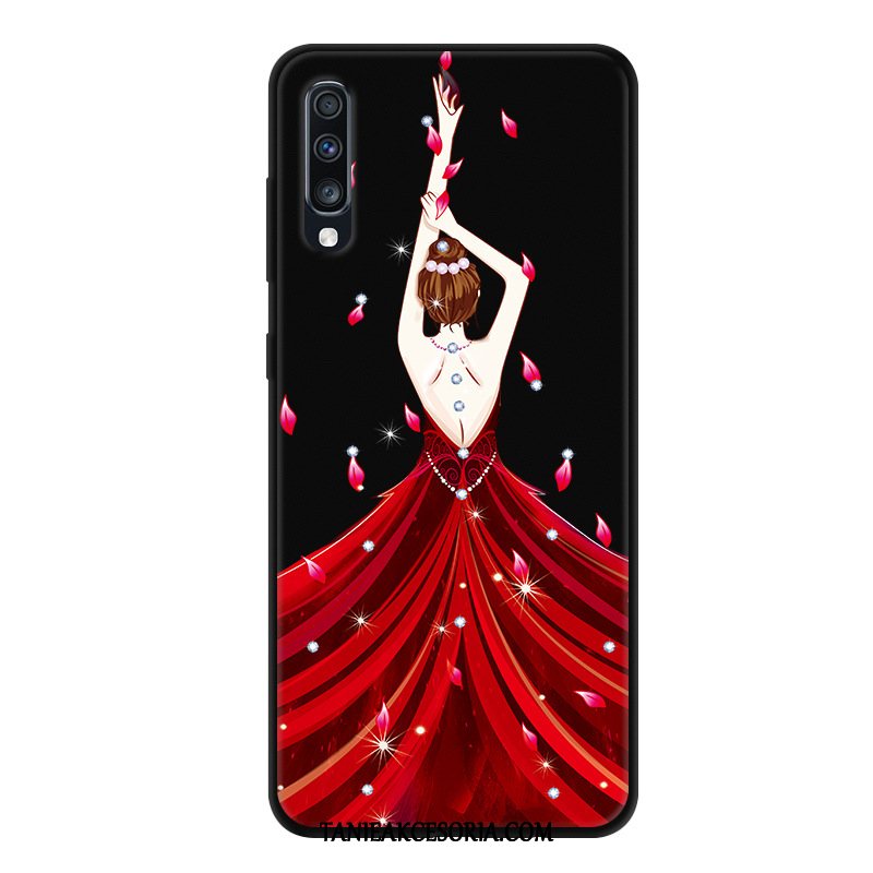 Etui Samsung Galaxy A70 Anti-fall Telefon Komórkowy Kreskówka, Pokrowce Samsung Galaxy A70 Gazy Czarny Gwiazda