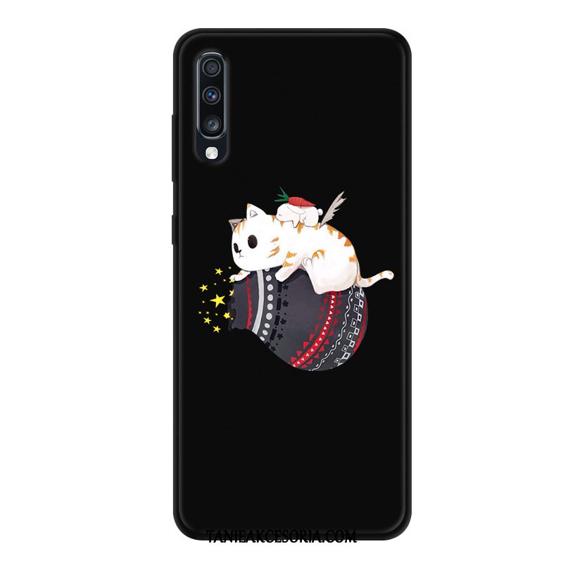 Etui Samsung Galaxy A70 Anti-fall Telefon Komórkowy Kreskówka, Pokrowce Samsung Galaxy A70 Gazy Czarny Gwiazda