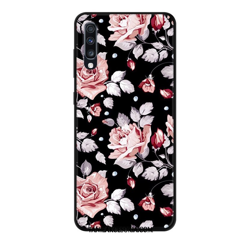 Etui Samsung Galaxy A70 Anti-fall Telefon Komórkowy Kreskówka, Pokrowce Samsung Galaxy A70 Gazy Czarny Gwiazda