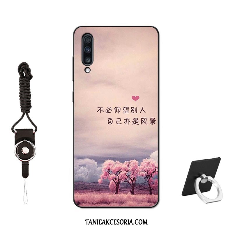 Etui Samsung Galaxy A70 Dostosowane Czerwony Czerwony Netto, Obudowa Samsung Galaxy A70 Telefon Komórkowy Nubuku Filmy