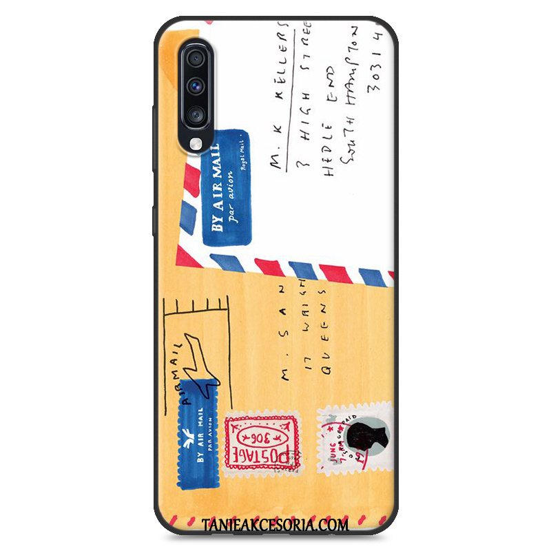 Etui Samsung Galaxy A70 Gwiazda Silikonowe Czerwony, Obudowa Samsung Galaxy A70 Nubuku Anti-fall Miękki