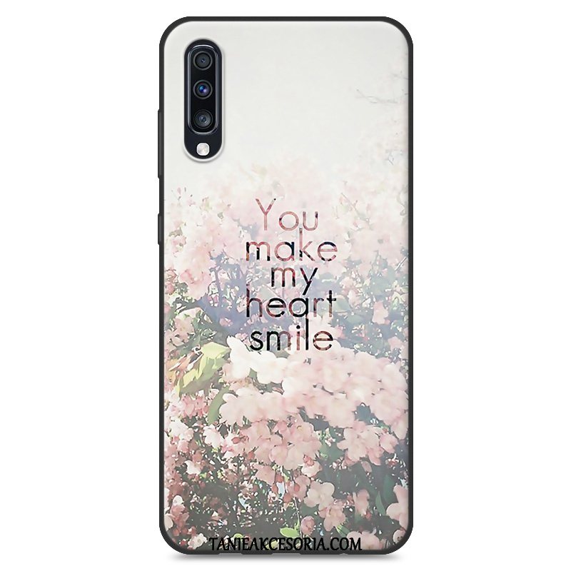 Etui Samsung Galaxy A70 Gwiazda Silikonowe Czerwony, Obudowa Samsung Galaxy A70 Nubuku Anti-fall Miękki