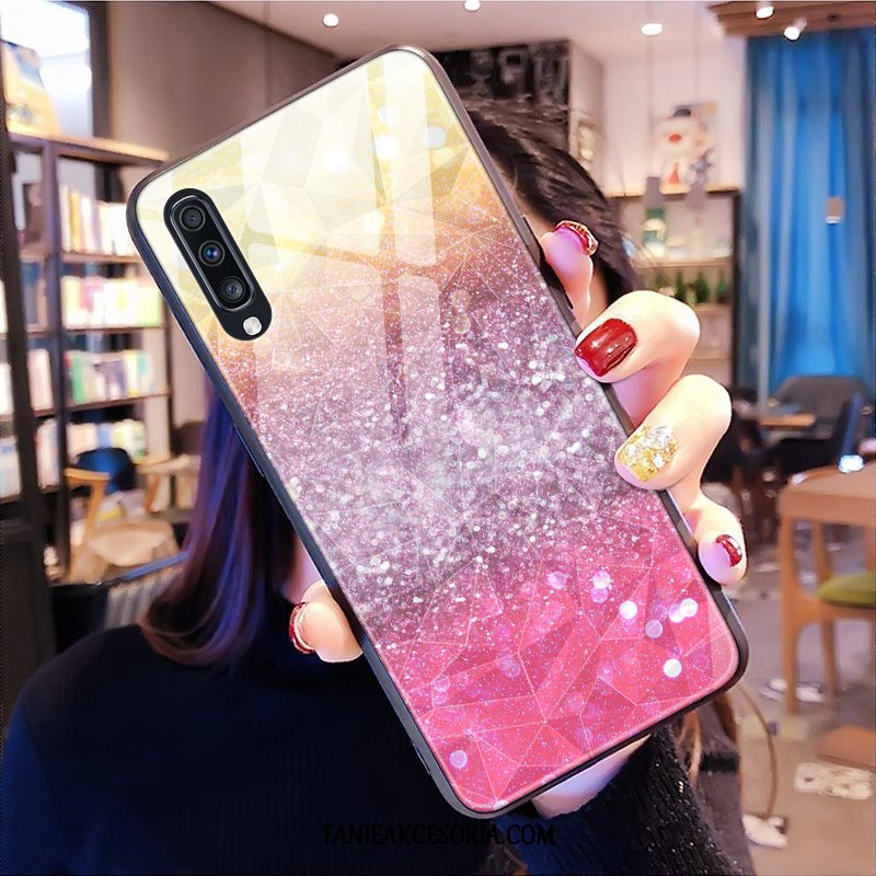 Etui Samsung Galaxy A70 Miękki Kreatywne Kształt Diamentu, Pokrowce Samsung Galaxy A70 Silikonowe Purpurowy Telefon Komórkowy