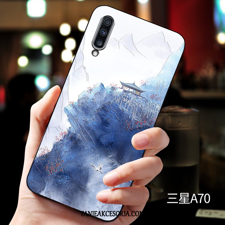 Etui Samsung Galaxy A70 Relief Gwiazda Anti-fall, Pokrowce Samsung Galaxy A70 Silikonowe Kreatywne Telefon Komórkowy