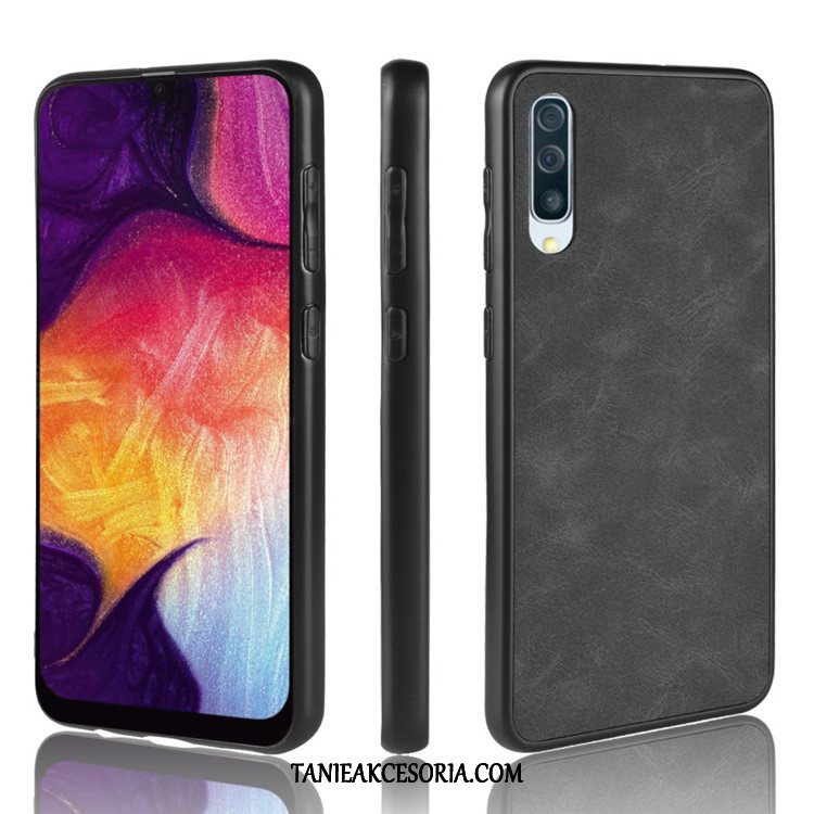 Etui Samsung Galaxy A70 Trudno Czarny Ochraniacz, Futerał Samsung Galaxy A70 Telefon Komórkowy Skóra Gwiazda