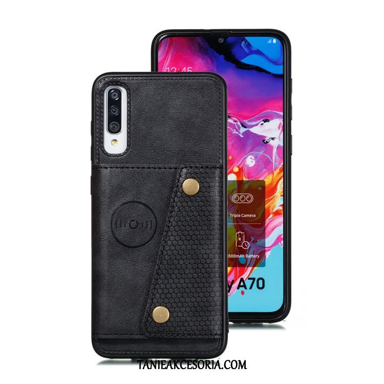 Etui Samsung Galaxy A70s Niebieski Telefon Komórkowy Gwiazda, Obudowa Samsung Galaxy A70s Karta Skórzany Futerał All Inclusive