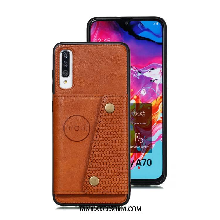 Etui Samsung Galaxy A70s Niebieski Telefon Komórkowy Gwiazda, Obudowa Samsung Galaxy A70s Karta Skórzany Futerał All Inclusive