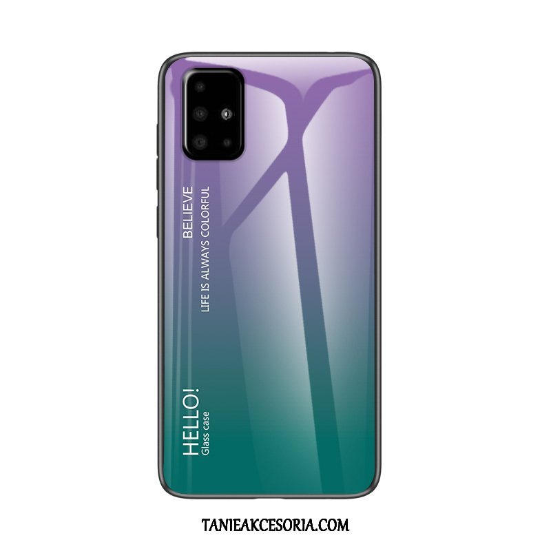 Etui Samsung Galaxy A71 Miękki Czerwony Netto Trudno, Obudowa Samsung Galaxy A71 Modna Marka Szkło Hartowane Telefon Komórkowy