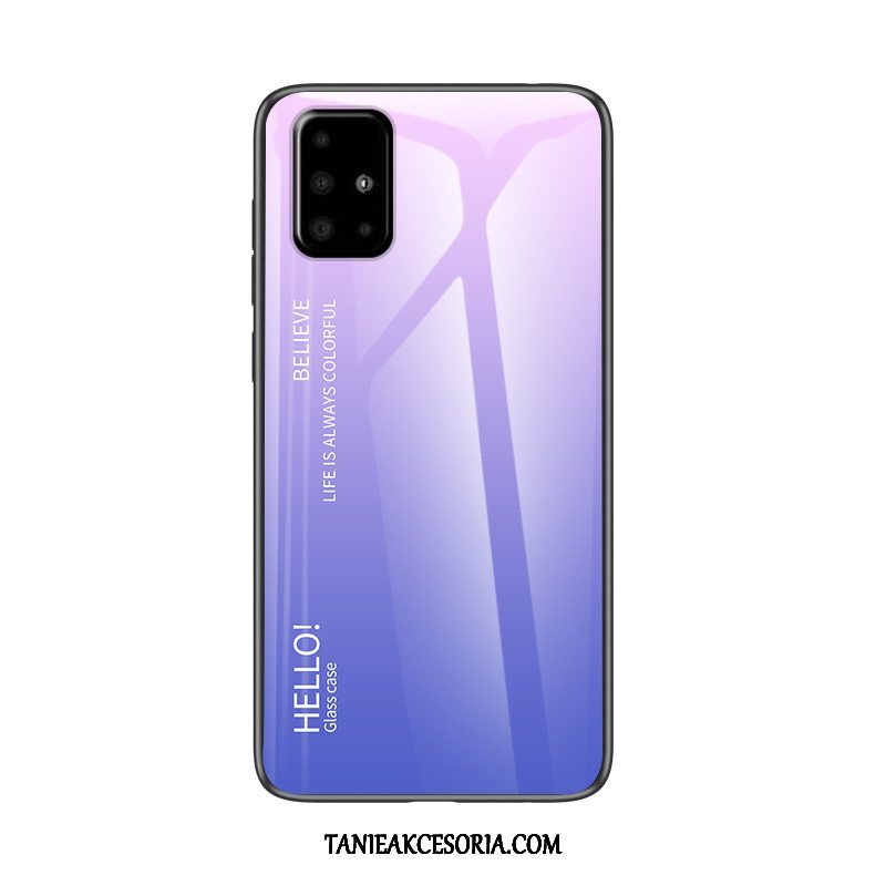 Etui Samsung Galaxy A71 Miękki Czerwony Netto Trudno, Obudowa Samsung Galaxy A71 Modna Marka Szkło Hartowane Telefon Komórkowy