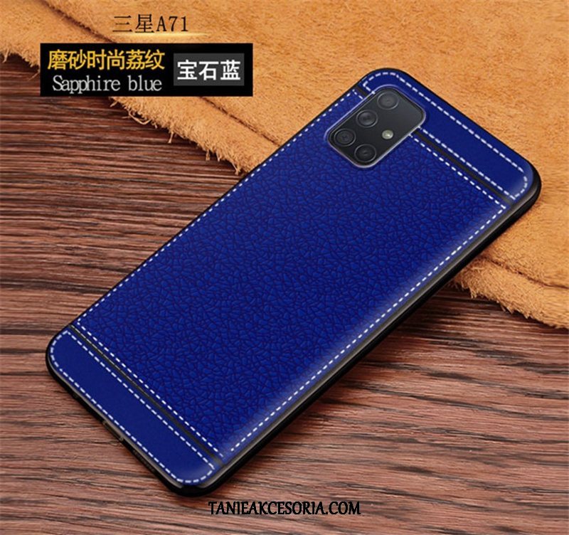 Etui Samsung Galaxy A71 Nubuku Biznes Anti-fall, Futerał Samsung Galaxy A71 Miękki Gwiazda Litchi