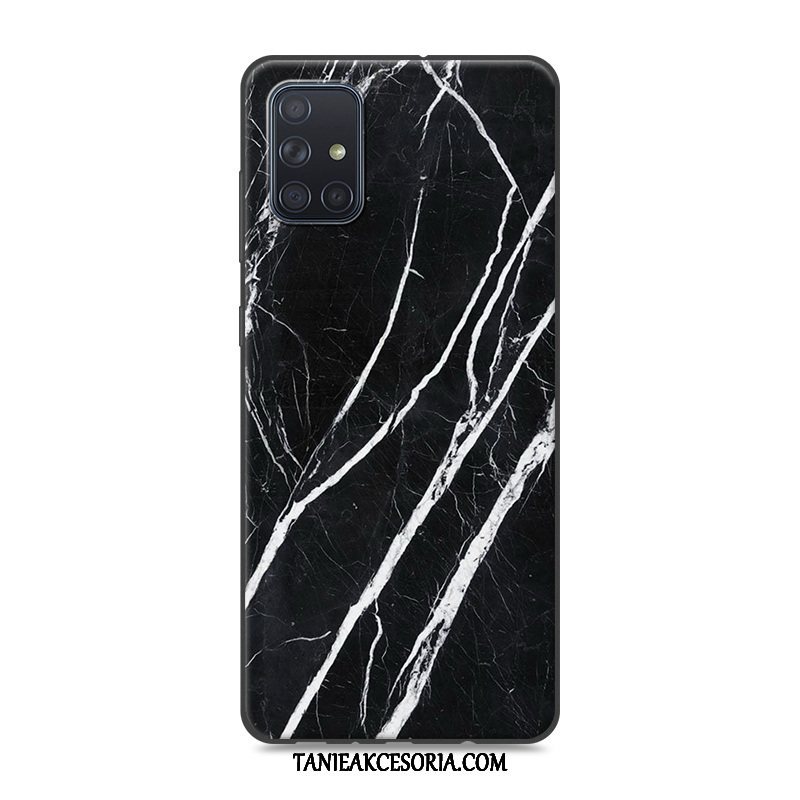 Etui Samsung Galaxy A71 Silikonowe Szary Miękki, Futerał Samsung Galaxy A71 Duży Telefon Komórkowy Wzór