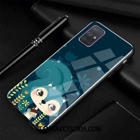 Etui Samsung Galaxy A71 Tendencja Osobowość Kreatywne, Obudowa Samsung Galaxy A71 Ochraniacz Gwiazda Niebieski