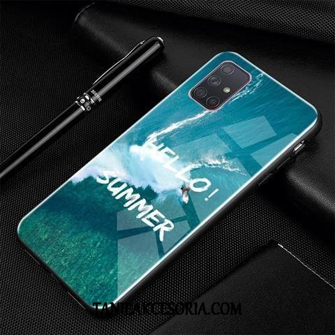 Etui Samsung Galaxy A71 Tendencja Osobowość Kreatywne, Obudowa Samsung Galaxy A71 Ochraniacz Gwiazda Niebieski