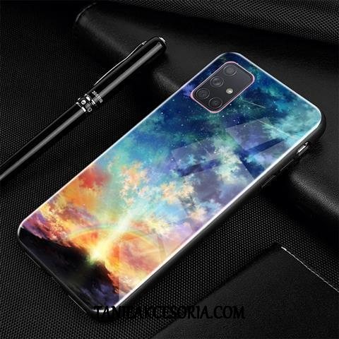 Etui Samsung Galaxy A71 Tendencja Osobowość Kreatywne, Obudowa Samsung Galaxy A71 Ochraniacz Gwiazda Niebieski