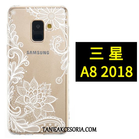 Etui Samsung Galaxy A8 Kolor Anti-fall Czarny, Obudowa Samsung Galaxy A8 Telefon Komórkowy Miękki Kwiaty