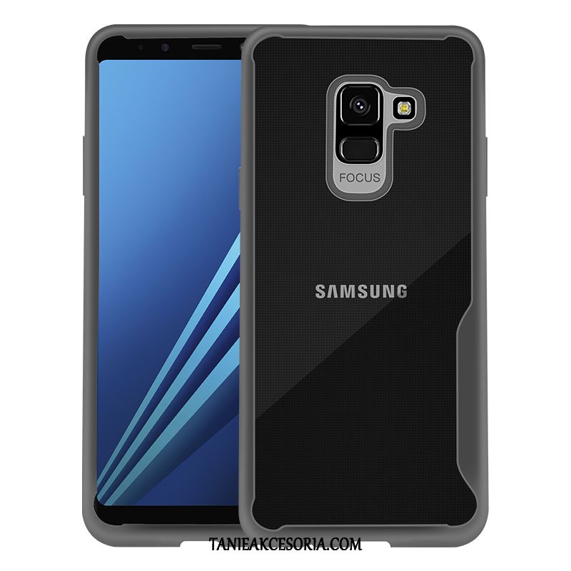 Etui Samsung Galaxy A8 Przezroczysty Osobowość Ochraniacz, Futerał Samsung Galaxy A8 Gwiazda Silikonowe Czerwony