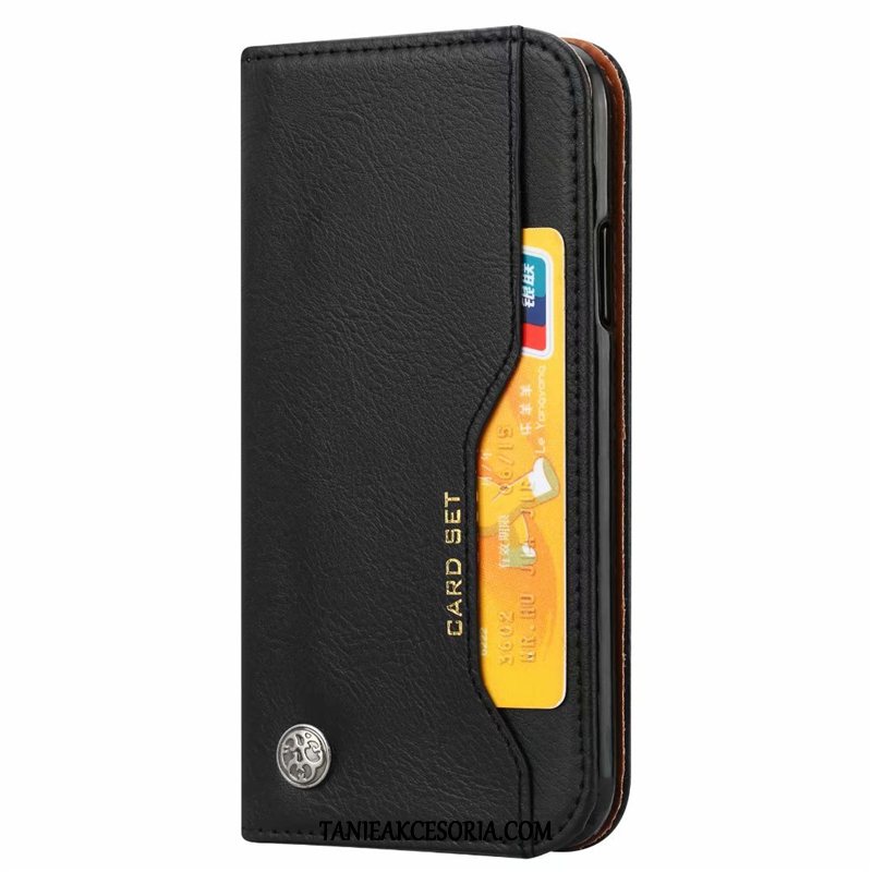 Etui Samsung Galaxy A80 Ochraniacz Wspornik Magnetyzm, Obudowa Samsung Galaxy A80 Portfel Karta Skórzany Futerał