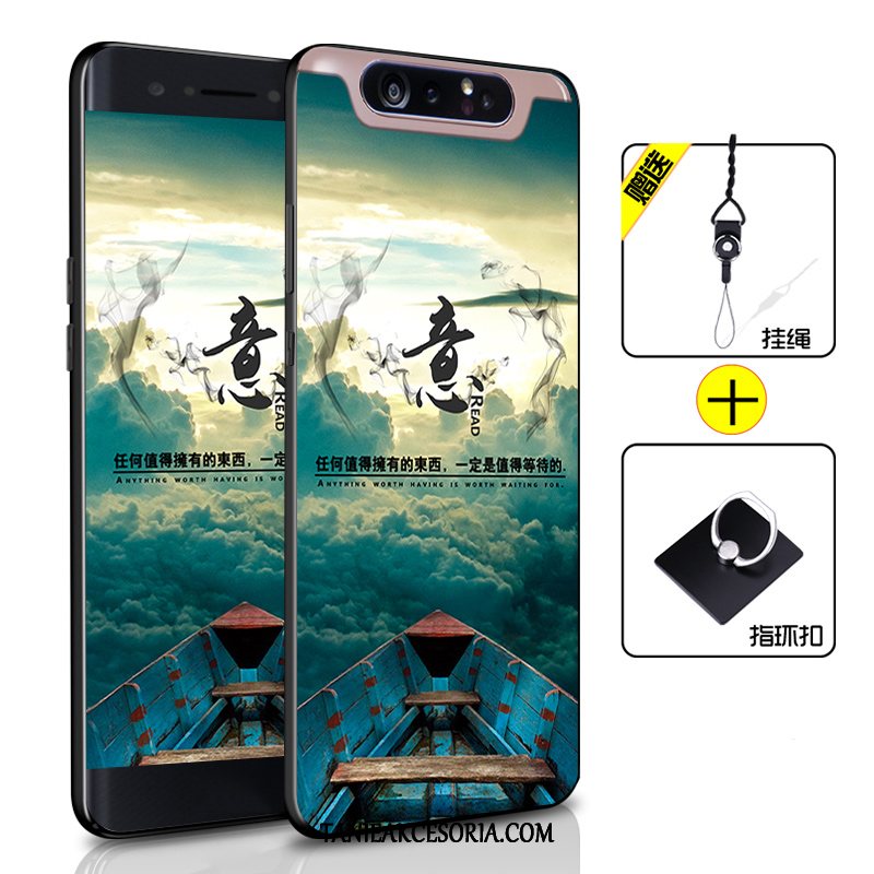 Etui Samsung Galaxy A80 Osobowość Gwiazda Telefon Komórkowy, Futerał Samsung Galaxy A80 Miękki Anti-fall All Inclusive