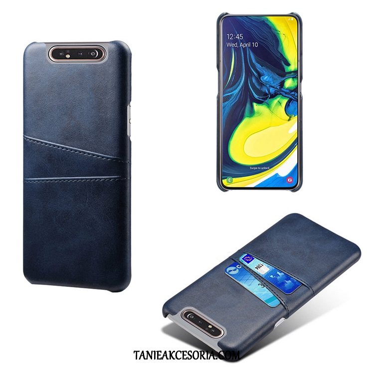 Etui Samsung Galaxy A80 Telefon Komórkowy Wzór Szary, Pokrowce Samsung Galaxy A80 Skórzany Futerał Anti-fall Osobowość