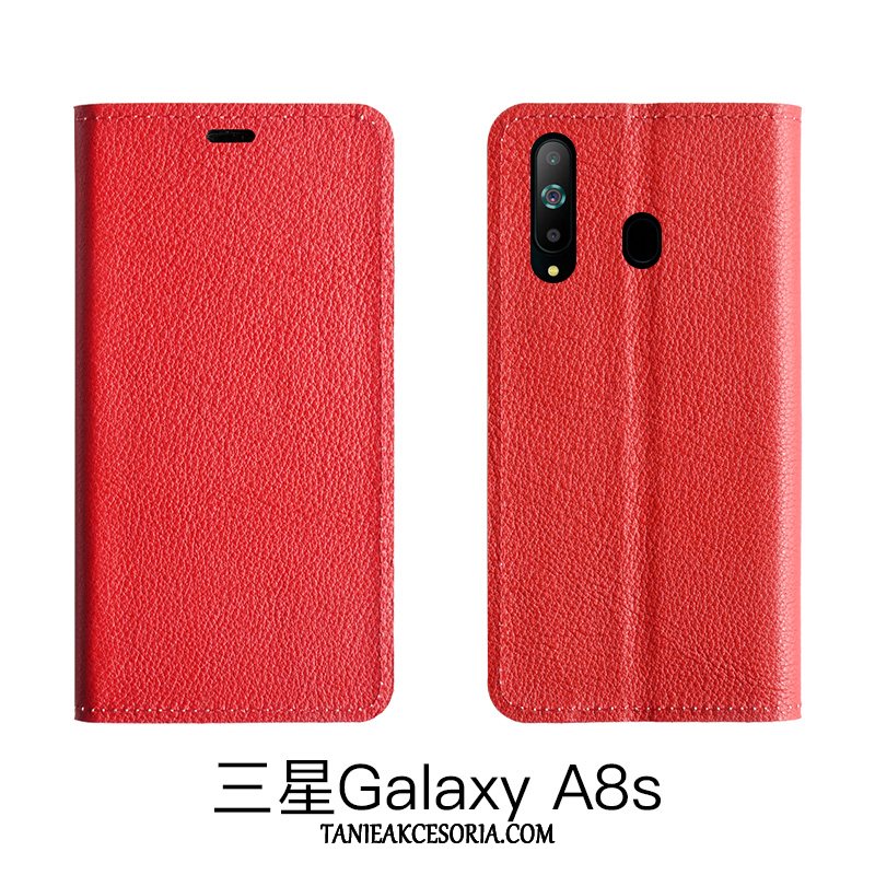 Etui Samsung Galaxy A8s Anti-fall Skórzany Futerał Prawdziwa Skóra, Pokrowce Samsung Galaxy A8s Wysoki Koniec All Inclusive Gwiazda