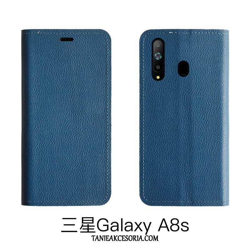 Etui Samsung Galaxy A8s Anti-fall Skórzany Futerał Prawdziwa Skóra, Pokrowce Samsung Galaxy A8s Wysoki Koniec All Inclusive Gwiazda