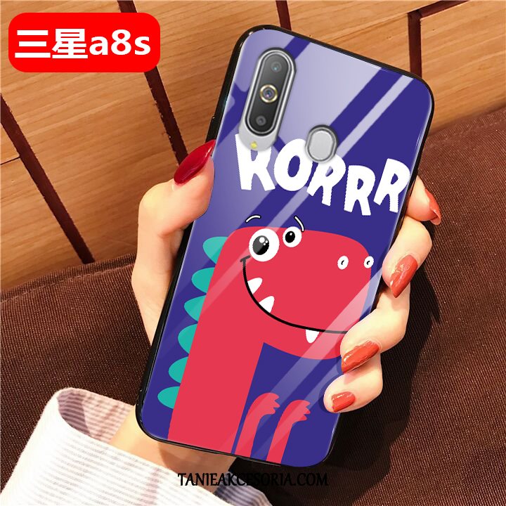 Etui Samsung Galaxy A8s Trudno Ochraniacz Telefon Komórkowy, Obudowa Samsung Galaxy A8s Szkło All Inclusive Różowe