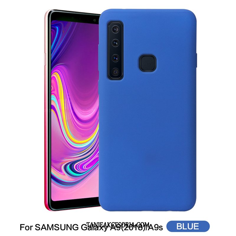 Etui Samsung Galaxy A9 Niebieski Kreatywne Anti-fall, Obudowa Samsung Galaxy A9 Gwiazda Tendencja Telefon Komórkowy