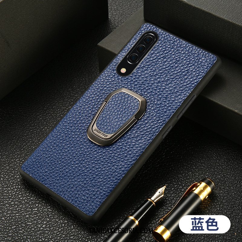 Etui Samsung Galaxy A90 5g Gwiazda Wspornik Anti-fall, Obudowa Samsung Galaxy A90 5g Prawdziwa Skóra Wysoki Koniec Telefon Komórkowy