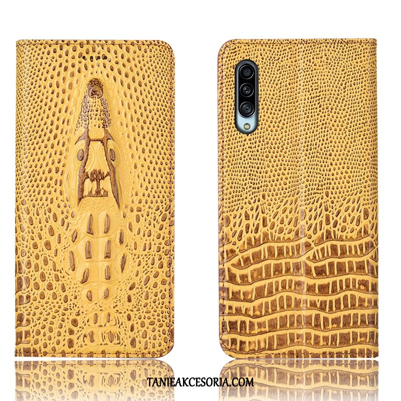 Etui Samsung Galaxy A90 5g Prawdziwa Skóra All Inclusive Anti-fall, Futerał Samsung Galaxy A90 5g Ochraniacz Krokodyl Gwiazda