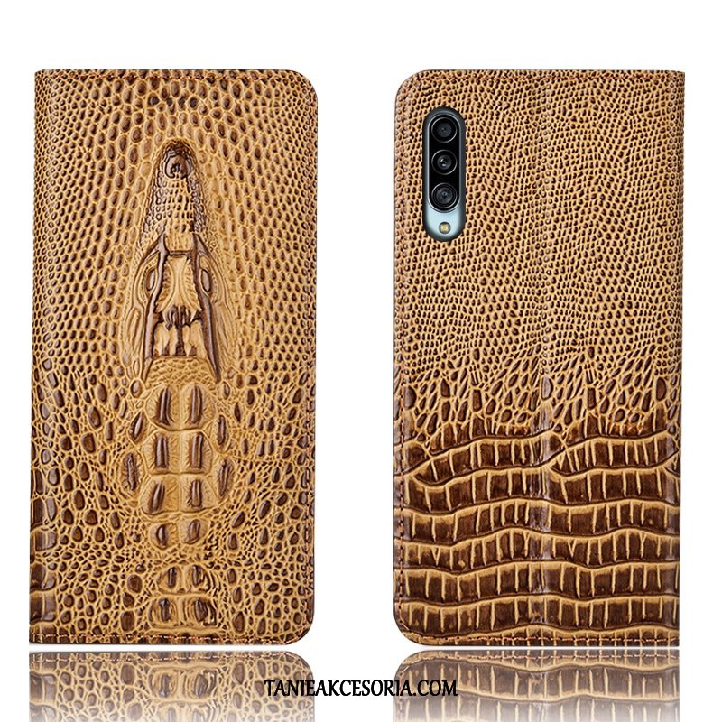 Etui Samsung Galaxy A90 5g Prawdziwa Skóra All Inclusive Anti-fall, Futerał Samsung Galaxy A90 5g Ochraniacz Krokodyl Gwiazda