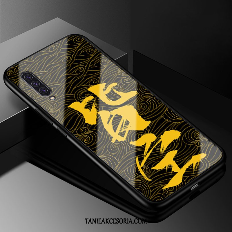 Etui Samsung Galaxy A90 5g Silikonowe Moda Modna Marka, Obudowa Samsung Galaxy A90 5g Miękki Szkło Żółty