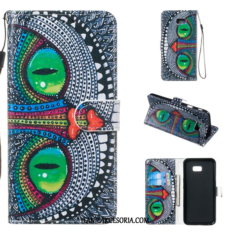 Etui Samsung Galaxy J4+ Gwiazda Skórzany Niebieski, Futerał Samsung Galaxy J4+ Telefon Komórkowy