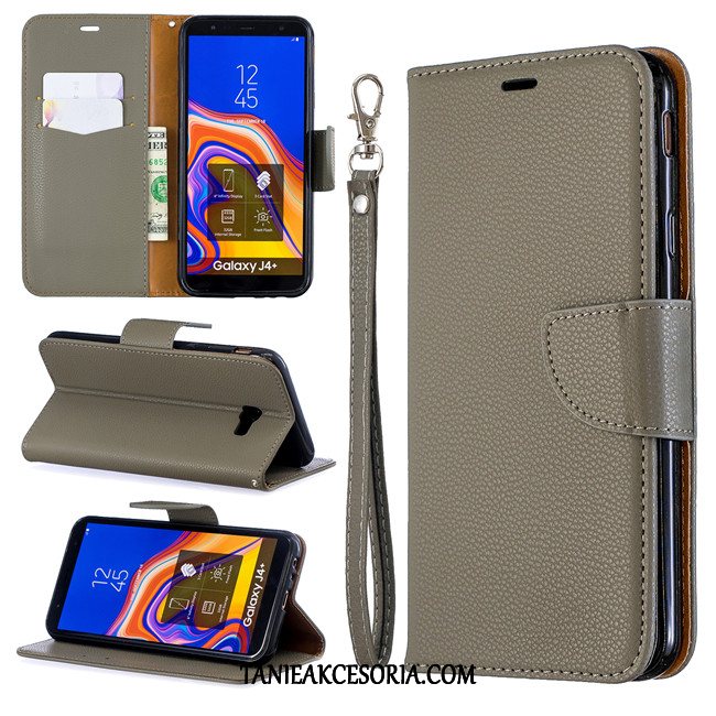 Etui Samsung Galaxy J4+ Telefon Komórkowy Gwiazda Czerwony, Pokrowce Samsung Galaxy J4+ All Inclusive Anti-fall Ochraniacz