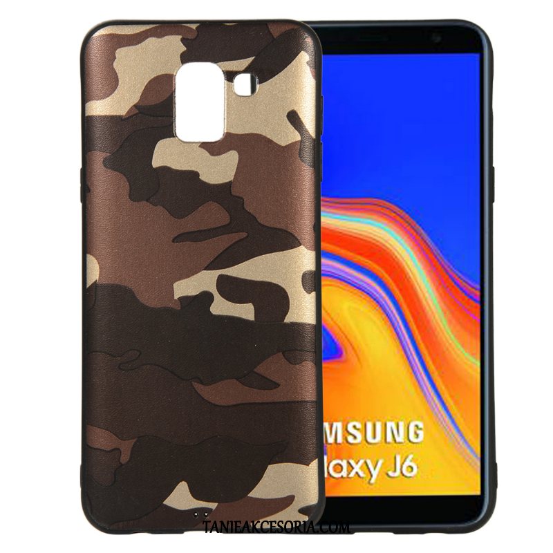 Etui Samsung Galaxy J6+ Kamuflaż Ochraniacz All Inclusive, Futerał Samsung Galaxy J6+ Telefon Komórkowy Zielony Modna Marka