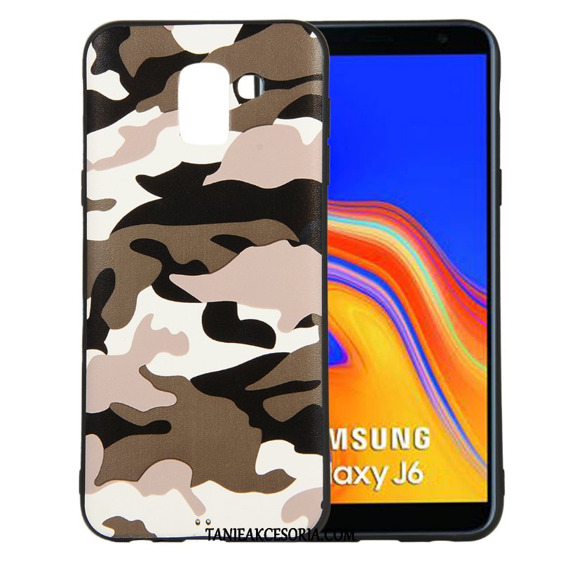 Etui Samsung Galaxy J6+ Kamuflaż Ochraniacz All Inclusive, Futerał Samsung Galaxy J6+ Telefon Komórkowy Zielony Modna Marka