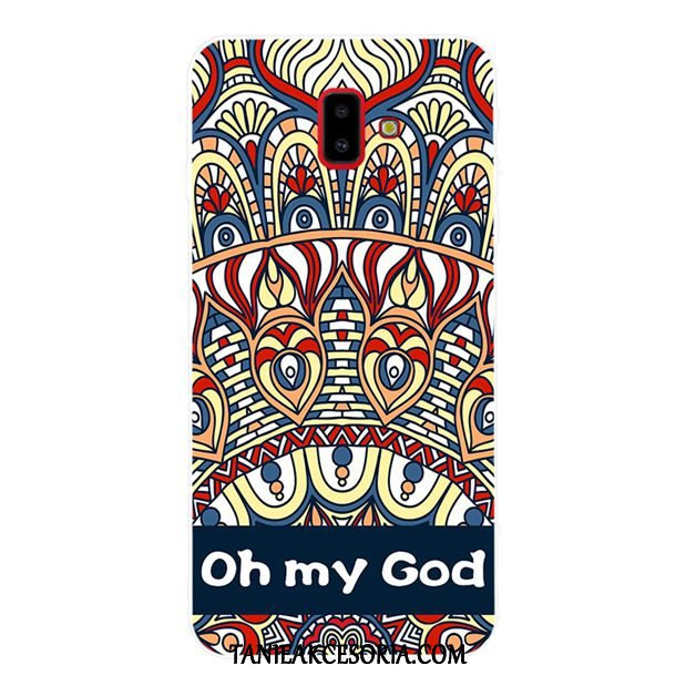 Etui Samsung Galaxy J6+ Miękki Gwiazda Kwiaty, Pokrowce Samsung Galaxy J6+ Dostosowane Moda Anti-fall