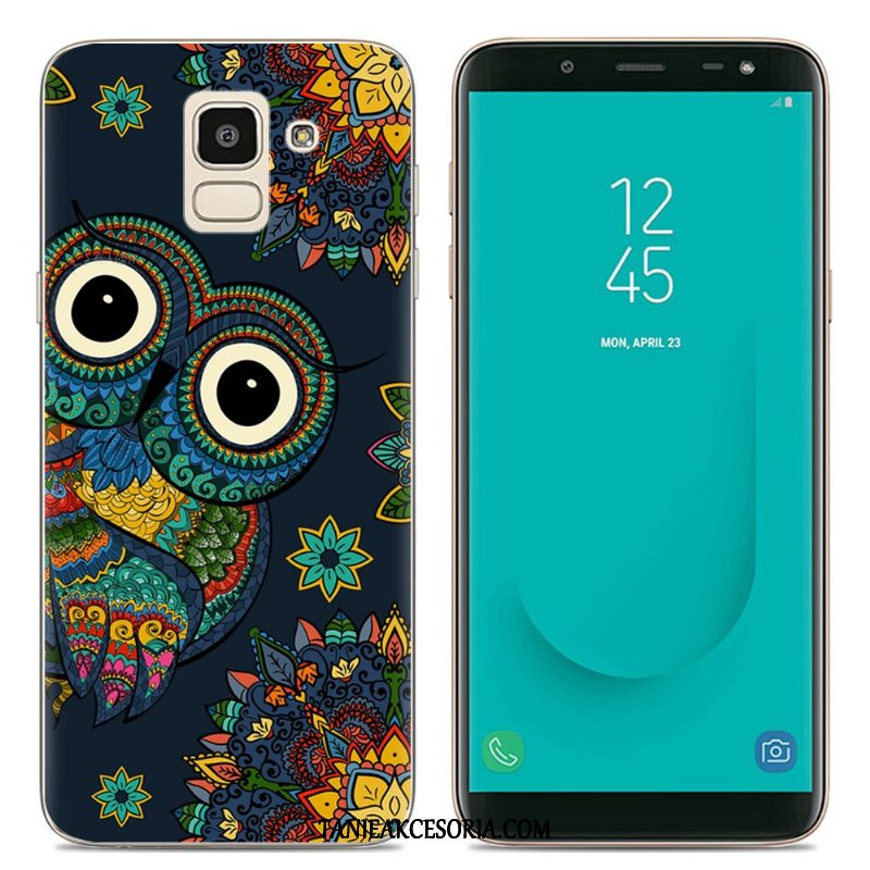 Etui Samsung Galaxy J6 Przezroczysty Kolor Kreatywne, Futerał Samsung Galaxy J6 Europa Silikonowe Telefon Komórkowy